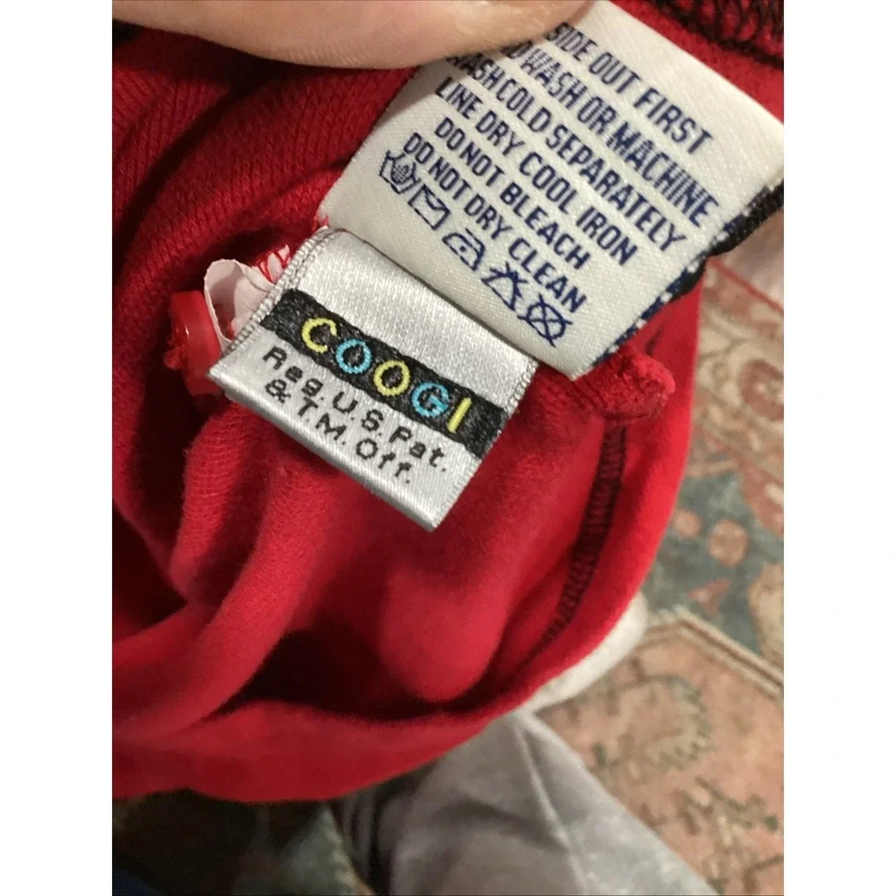 Coogi  XL Red Knit Polo Shirt